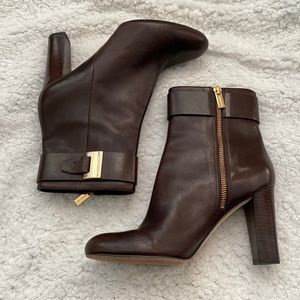 Ankle boots, size 8, brown